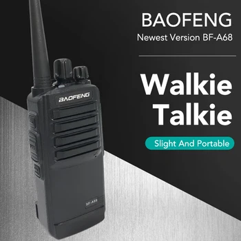 Baofeng BF-A68 5 W UHF 400-470 MHz 1800 mAh Yüksek Güç Walkie Talkie 16CH Telsiz Uzun Mesafe Taşınabilir FM Ham Radyolar CTCSS
