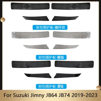 Araba Ön Tampon Paneli Koruma Dekorasyon Kapak Koruma Sticker Suzuki Jimny İçin JB64 JB74 2019-2023 Aksesuarları