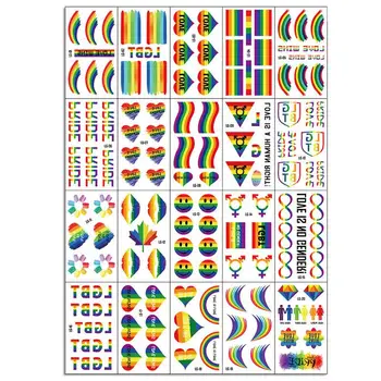 Sac 123 adet Sıcak Satış Eşcinsel Gurur Gökkuşağı Kalp Sticker Çıkartması Araba Kişilik Tasarım Dekorasyon 40P