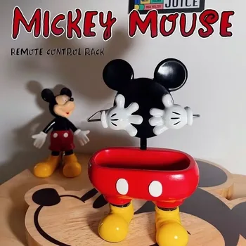 Disney Mickey Minnie saklama kutusu Uzaktan Kumanda Karikatür saklama kutusu Cep telefon braketi Kawaii Ekran Ev Hediye Süsler