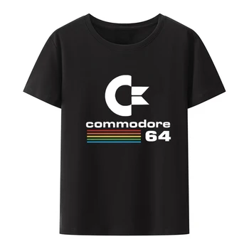 Erkek T-Shirt Commodore 64 Baskı Tee C64 SID Amiga Retro Serin Tasarım Sokak Kısa Kollu Üst Giyim