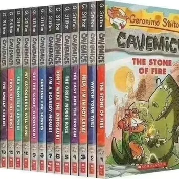 15 ADET Geronimo Stilton Mağara resimli kitap Çocuk Okuma Genç yetişkin Roman İngilizce Komik Hikaye Çocuklar İçin Yaş 5-12