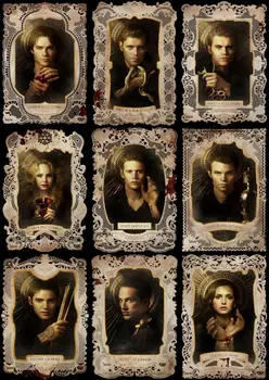 Tv Show Vampire Diaries Tuval Boyama Posterler ve Baskılar Duvar Sanatı Resimleri ıçin Oturma Odası Ev Dekor Cuadros Hiçbir Çerçeve