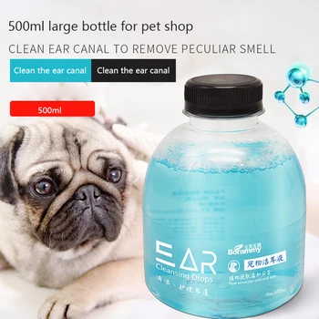Evcil hayvan Kulak Damlası 500ml Pet Shop Vat Kulak Yıkama Suyu Kediler Kulak Damlası Köpekler Kulak Yıkama Ek Olarak Kulak Akarları