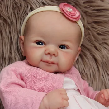20 İnç Bebek Kiti Juliette Tatlı Bebek Bebek Kiti Taze Renk Boyasız Bitmemiş Yumuşak Vinil Bebek Balnk Parçaları